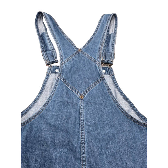 Dickies Women’s Relaxed Fit Bib Y2K preppy Overalls Jumpsuit Mid Wash XS A004182 - Picture 5 of 15